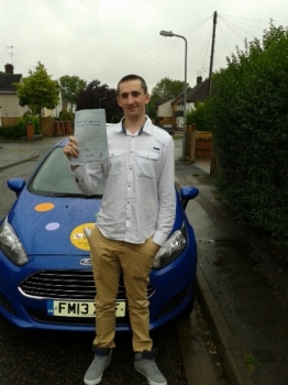 Well done Zack passing on his first attempt with only 3 minor driving faults on 6th of October 2015