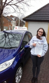 Well done Amy who passed on 26116 on her first attempt with 0 faults
