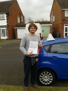 Well done Ashley Passing on your first attempt on 13215 with only two driver faults in the busy rush hour traffic