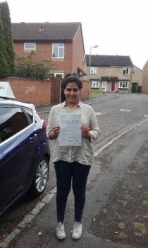 Haleema passed on her first attempt with Martinacute;s Driving School