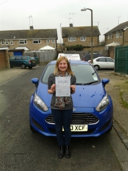 Well done Jenna passing on first attempt with only one minor driving fault