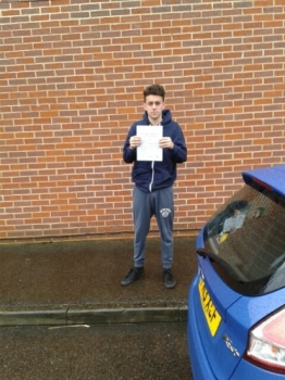 Well done Joe who passed at the Aylesbury test centre with 6 driving faults with heavy rain and rush hour traffic