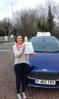 A great first time pass for Laura with only 2 minor driving faults